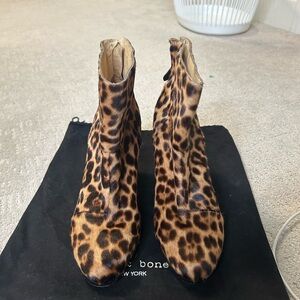 Rag & Bone Animal Print Ankle Booties